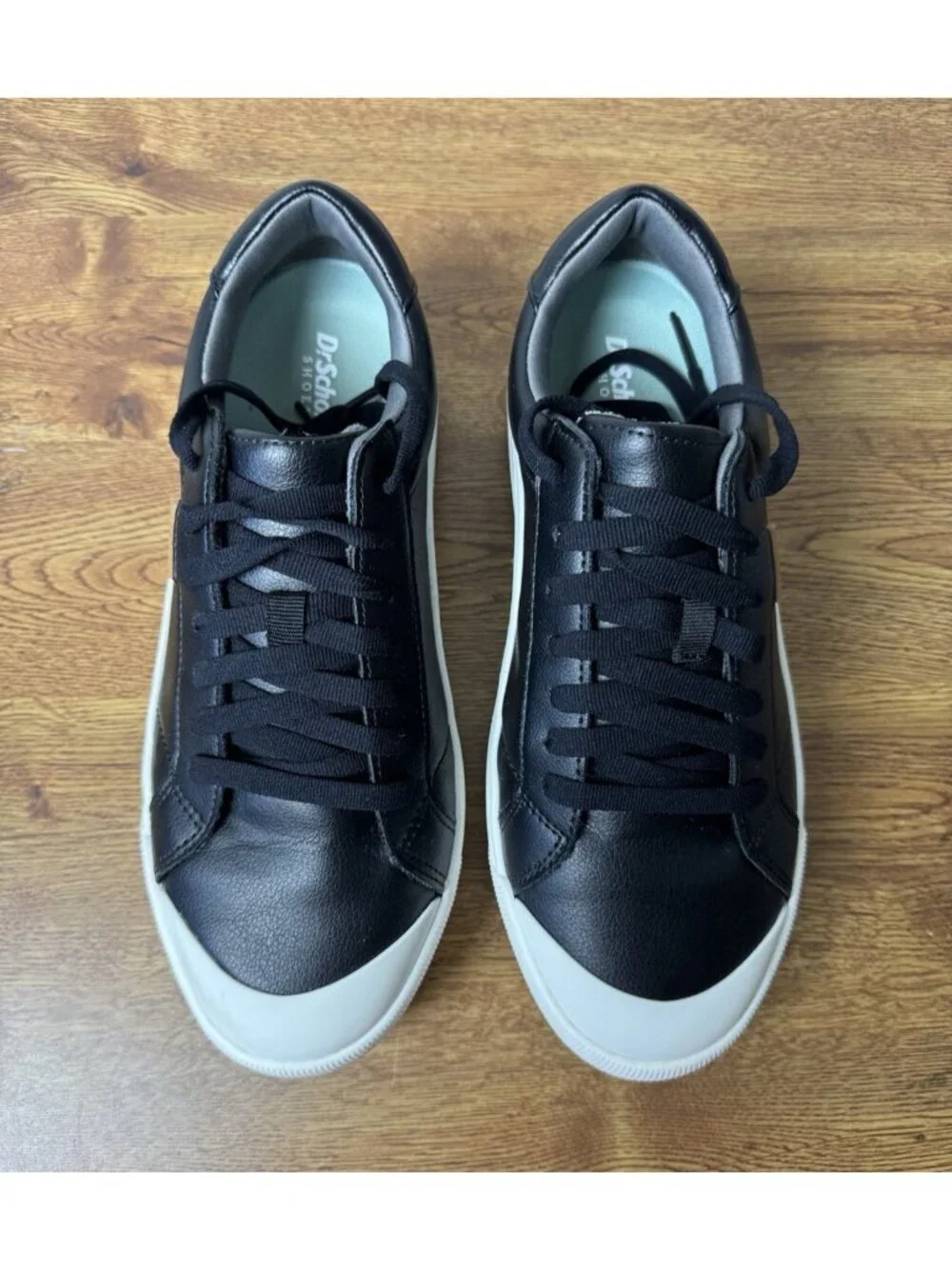 Dr. Scholl's Time Off Platform Sneaker Black Women's Size 8.5W Super Comfortable